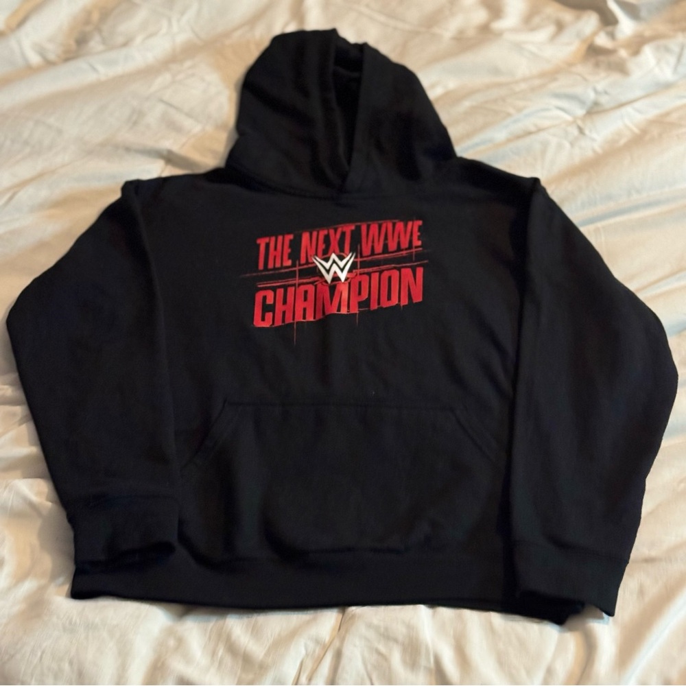 WWE The Next WWE Championship Kids Black Hoodie Boys Size 8 Wrestling
